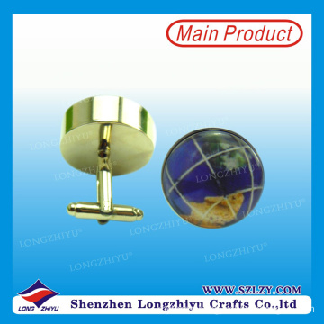 2015 Best Selling Fashion Cufflink Map Cufflink Souvenir Cufflink